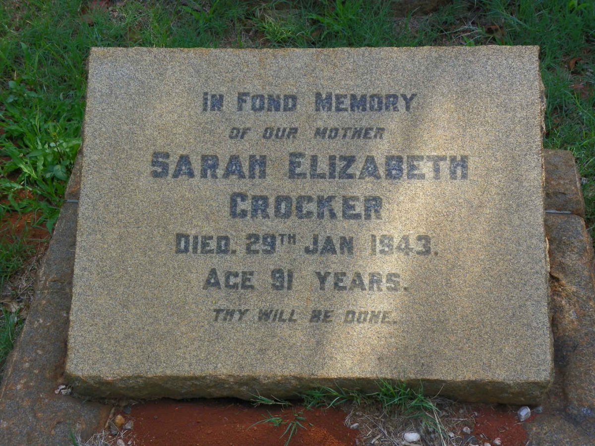CROCKER Sarah Elizabeth -1943