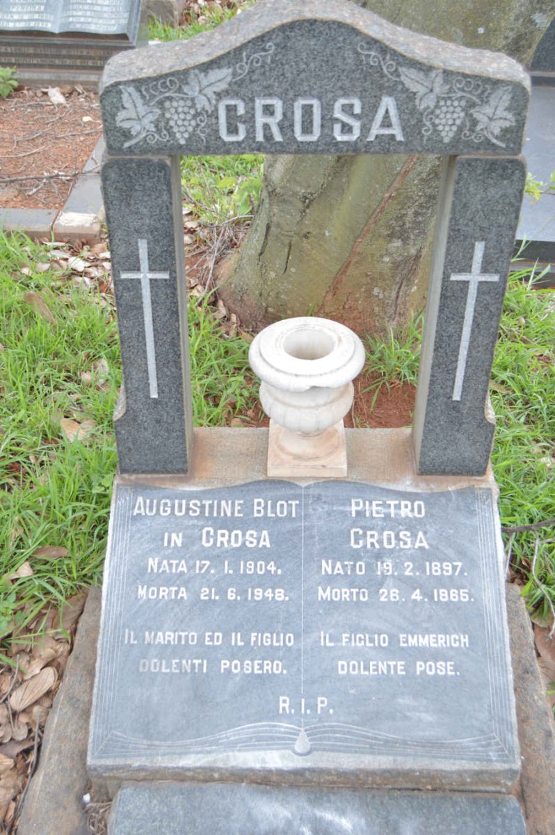 CROSA Pietro 1897-1965 :: BLOT Augustine nee CROSA 1904-1948