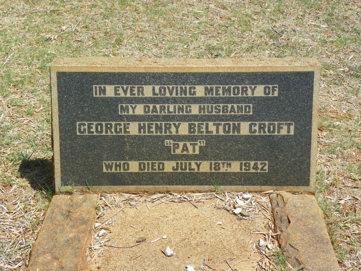 CROFT George Henry Belton -1942