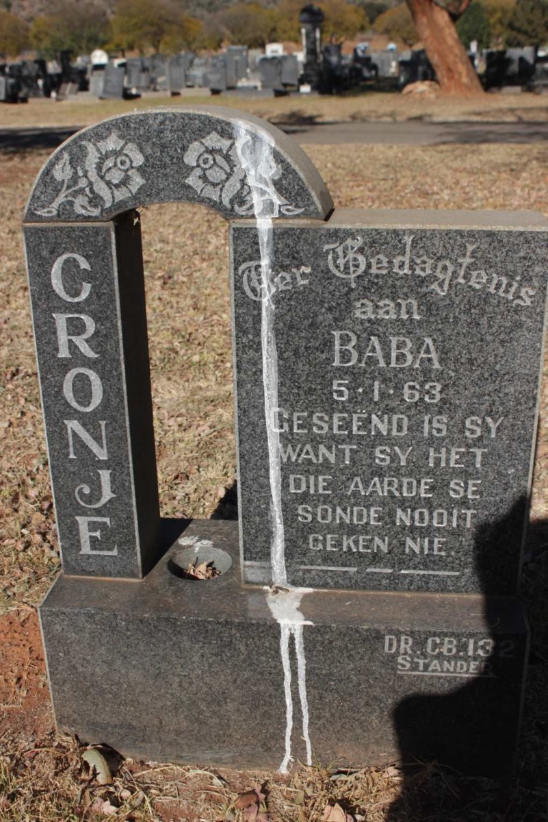 CRONJE ? 1963-1963