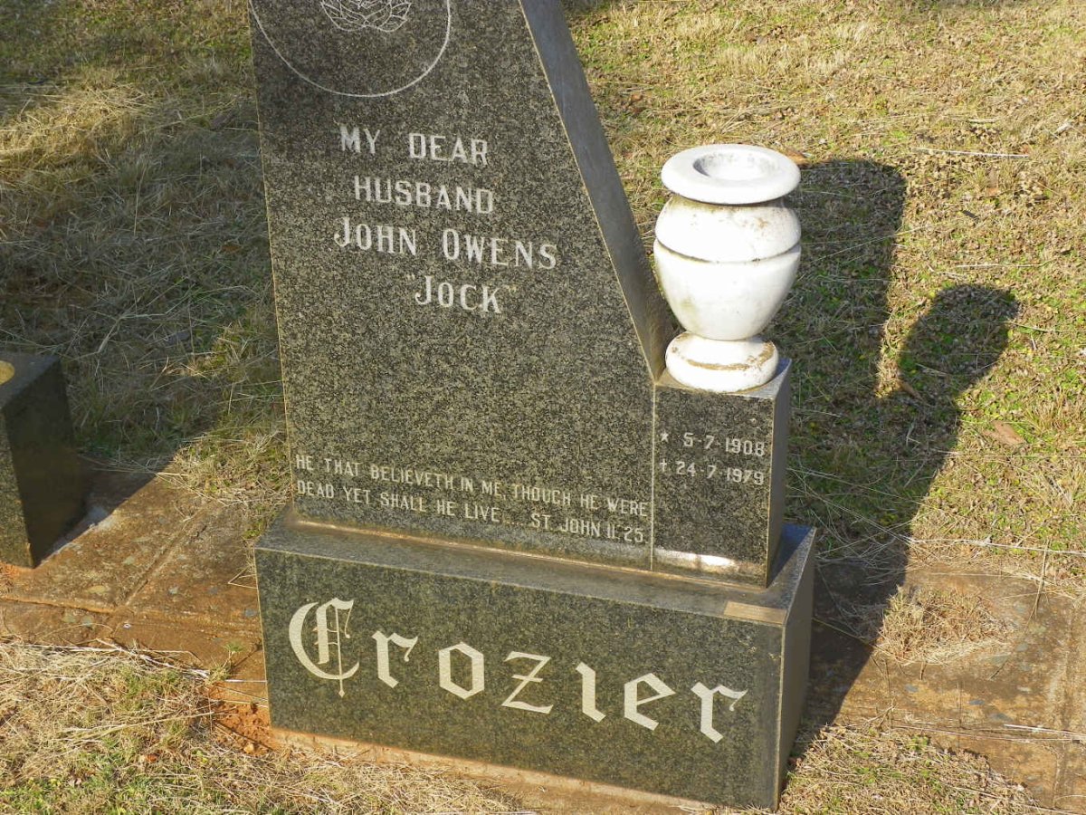 CROZIER John Owens 1908-1979