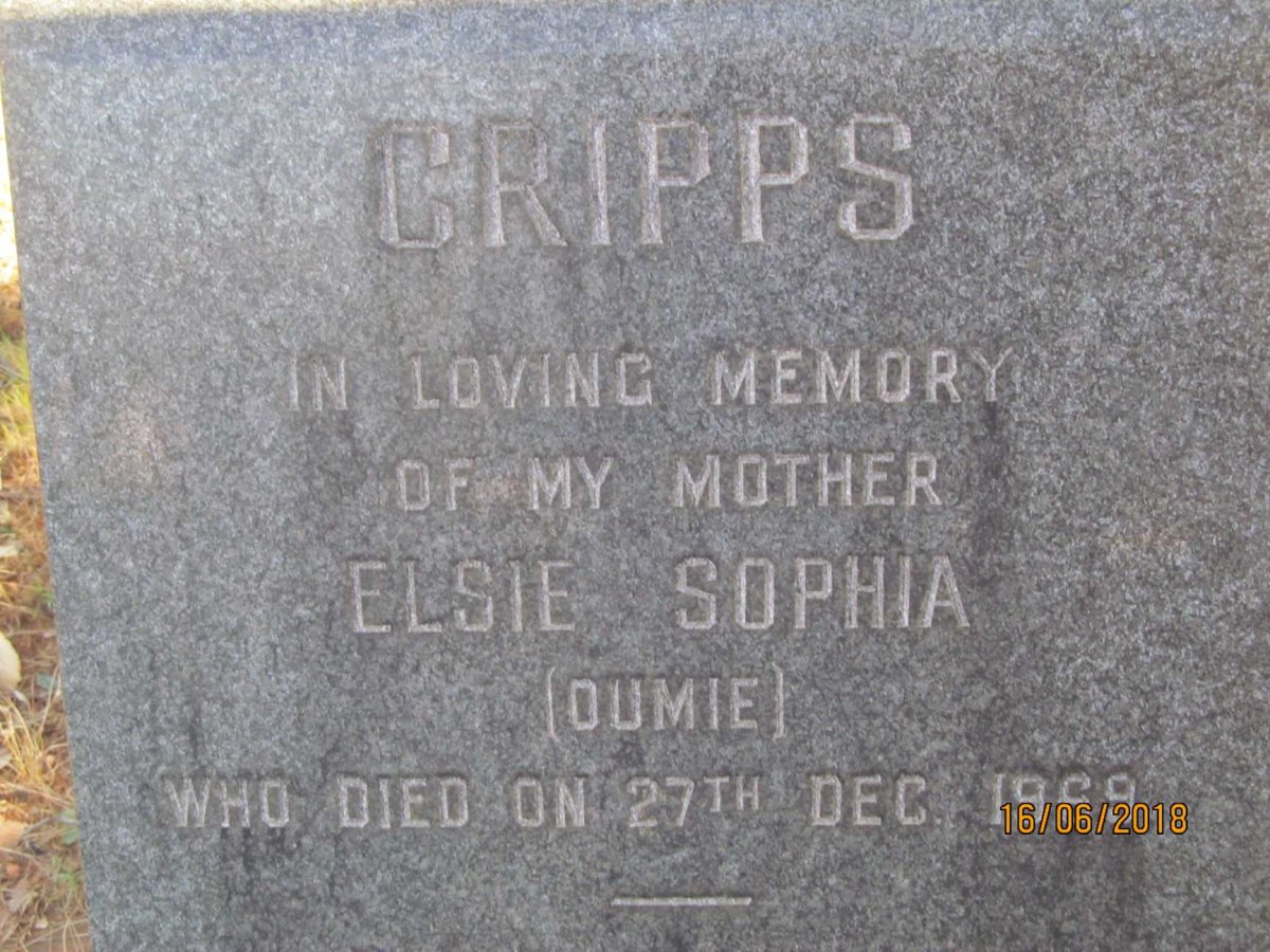 CRIPPS Elsie Sophia -1969