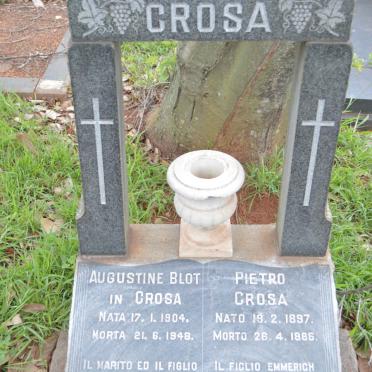 CROSA Pietro 1897-1965 :: BLOT Augustine nee CROSA 1904-1948