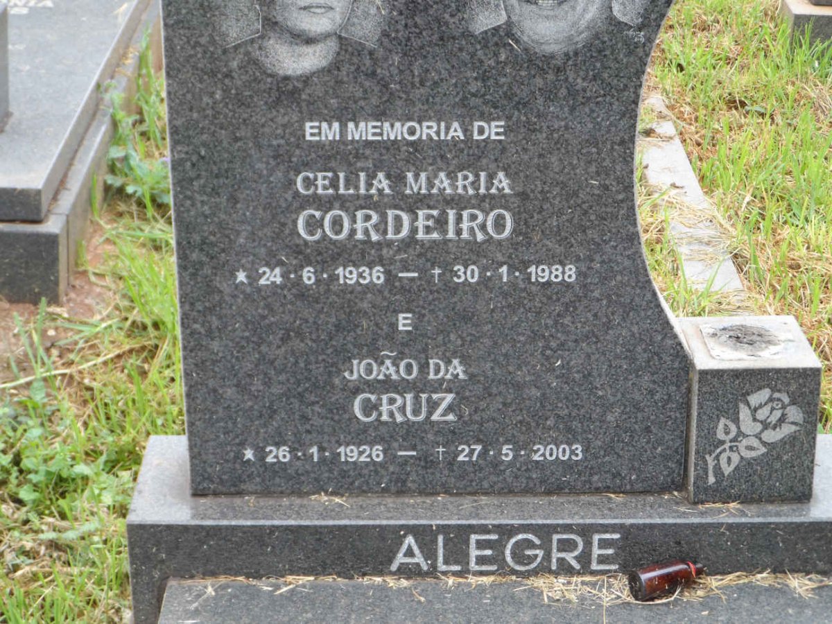 CRUZ Joao, da 1926-2003 :: CORDEIRO Celia Maria 1936-1988