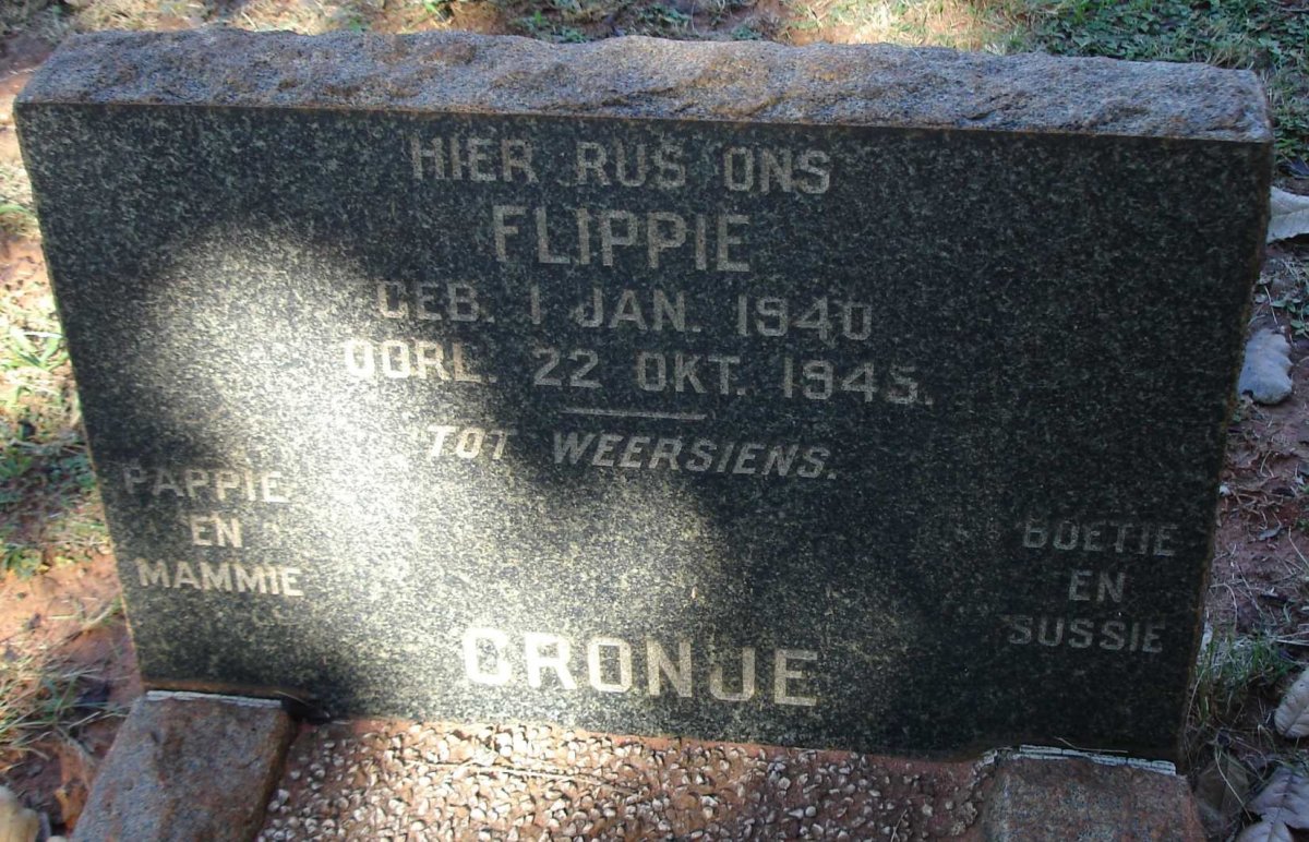 CRONJE Flippie 1940-1945