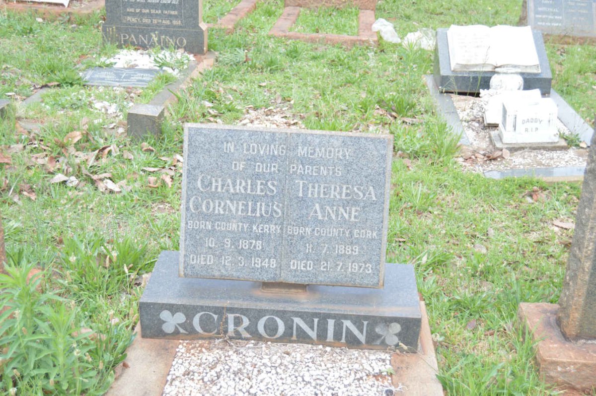 CRONIN Charles Cornelius 1878-1948 &amp; Theresa Anne 1889-1973