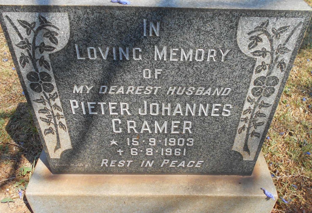CRAMER Pieter Johannes 1903-1961