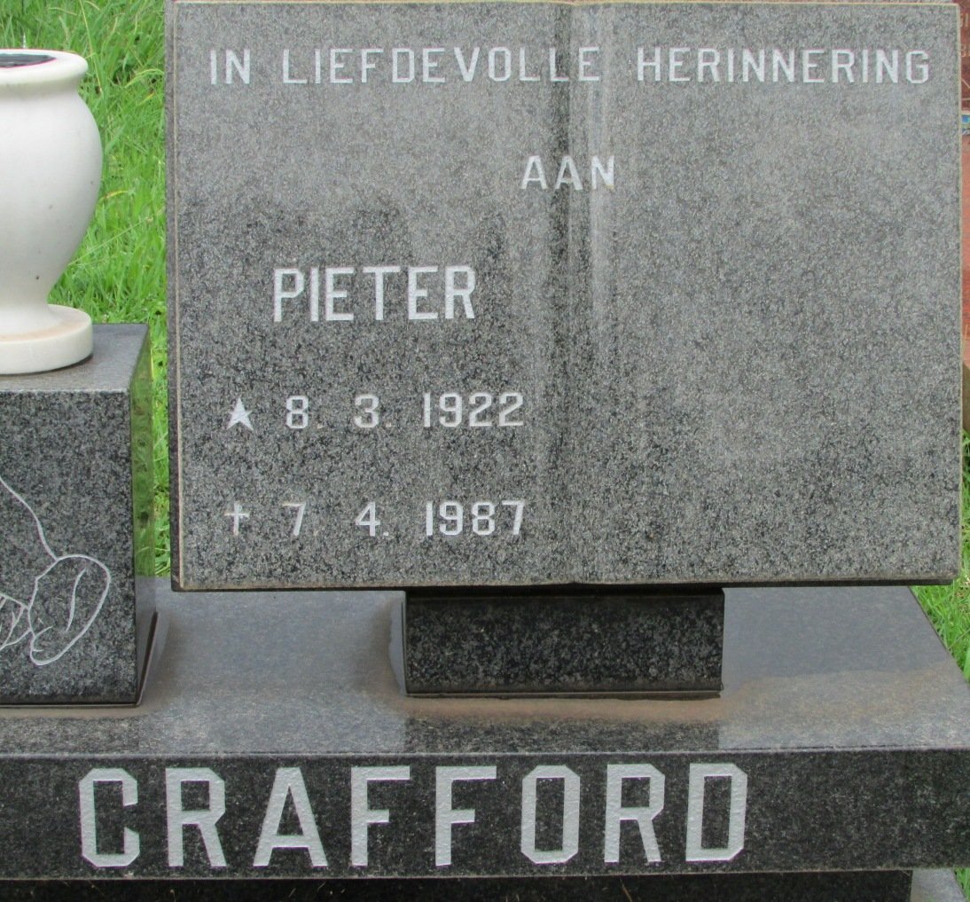 CRAFFORD Pieter 1922-1987