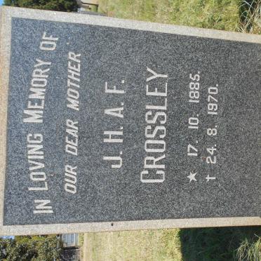 CROSSLEY J.H.A.F. 1885-1970