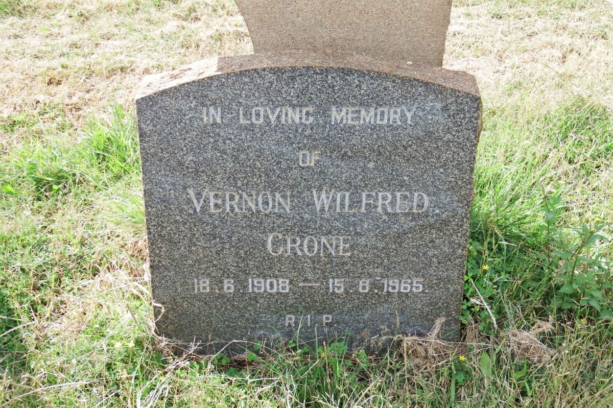 CRONE Vernon Wilfred 1908-1965