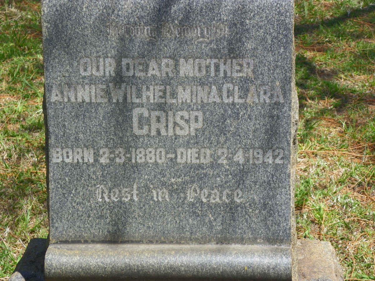 CRISP Annie Wilhelmina Clara 1880-1942