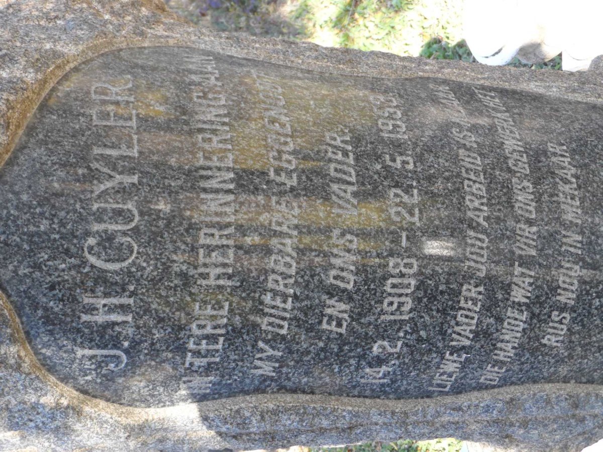CUYLER J.H. 1908-1953