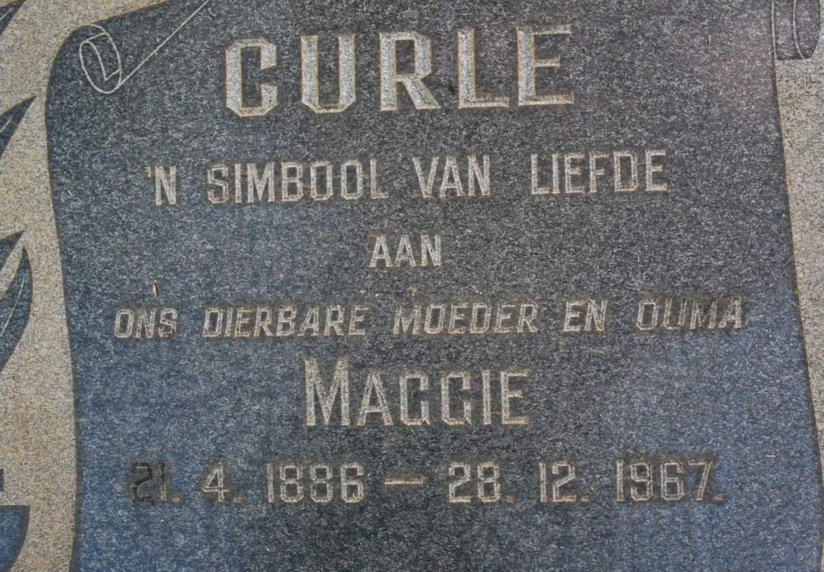 CURLE Maggie 1886-1967