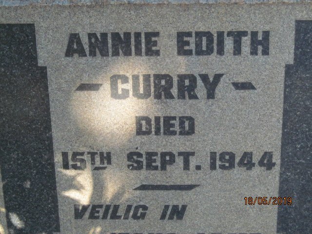 CURRY Annie Edith -1944