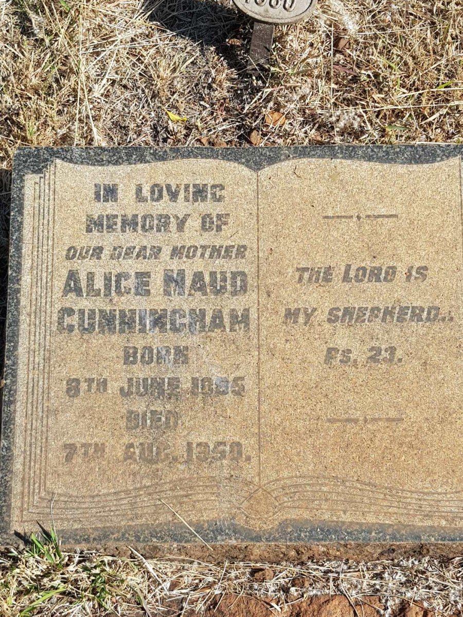 CUNNINGHAM Alice Maud 1885-1950