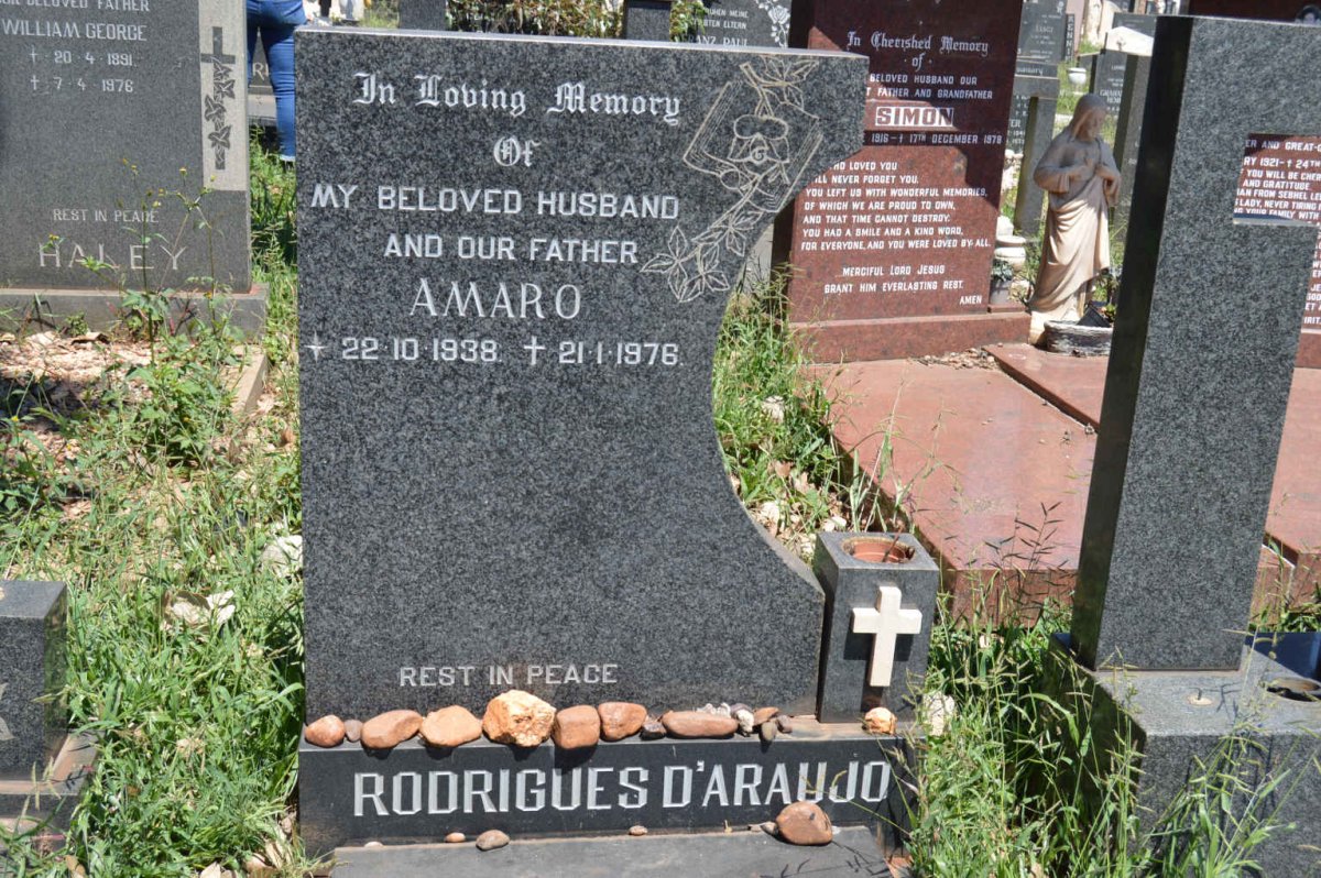 D'ARAUJO Amaro, RODRIGUES 1938-1976