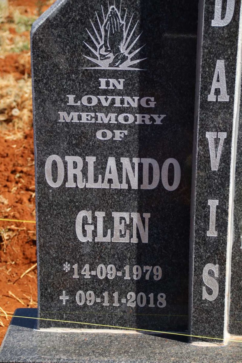 DAVIS Orlando Glen 1979-2018