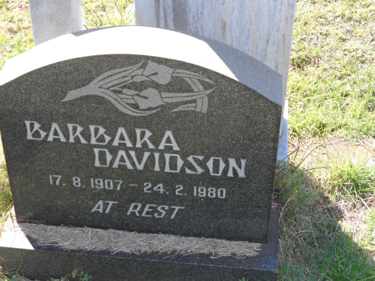 DAVIDSON Barbara 1907-1980