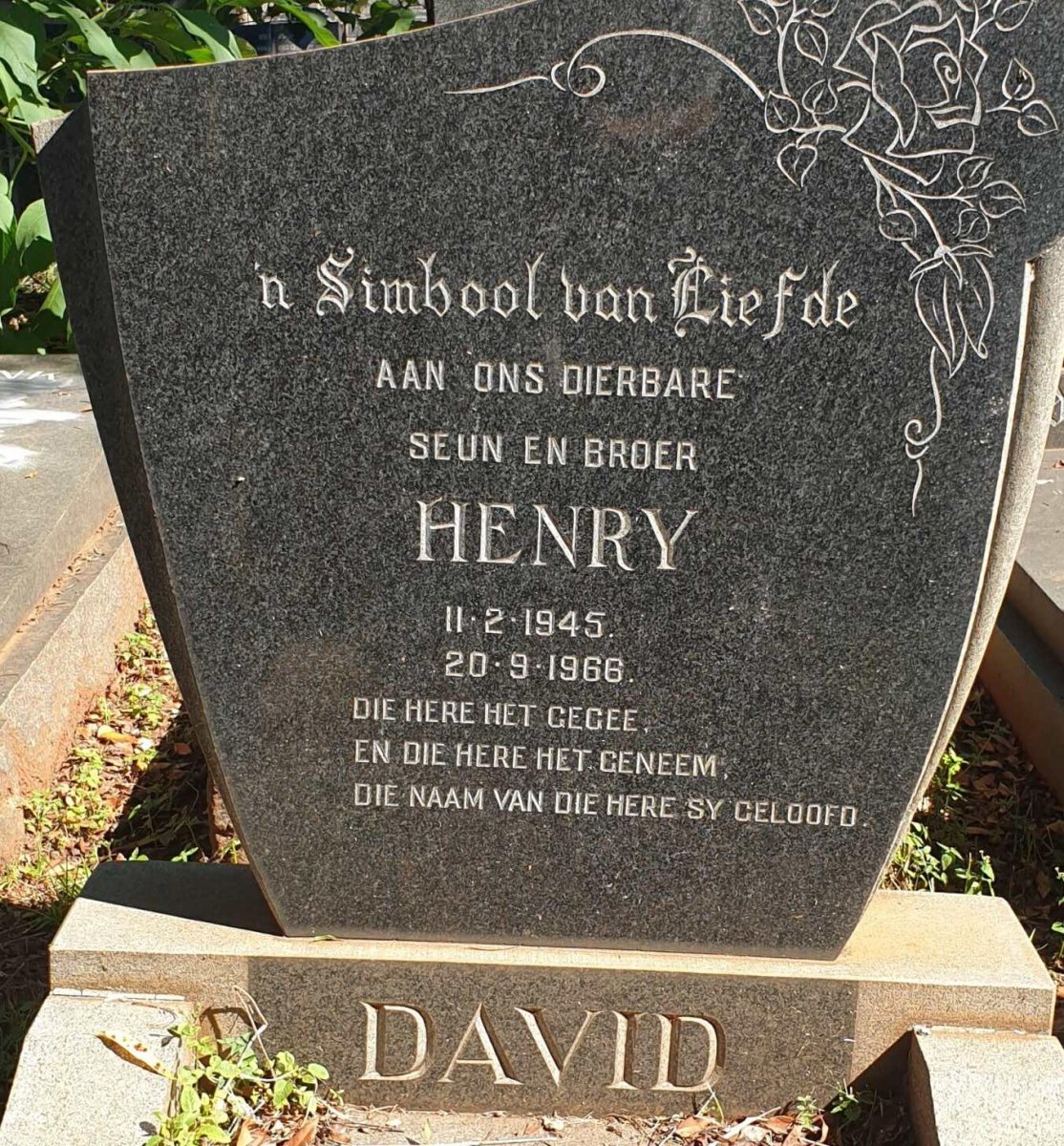 DAVID Henry 1945-1966