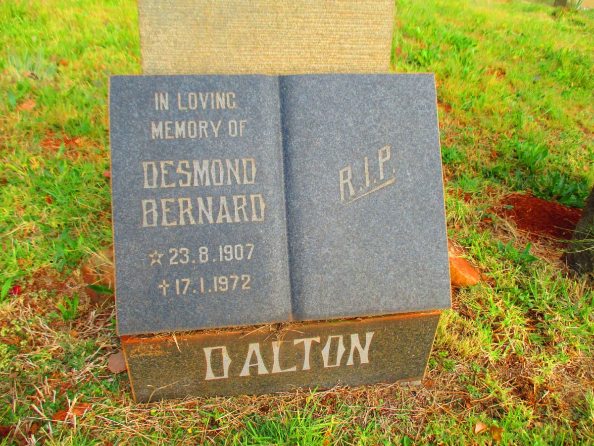 DALTON Desmond Bernard 1907-1972