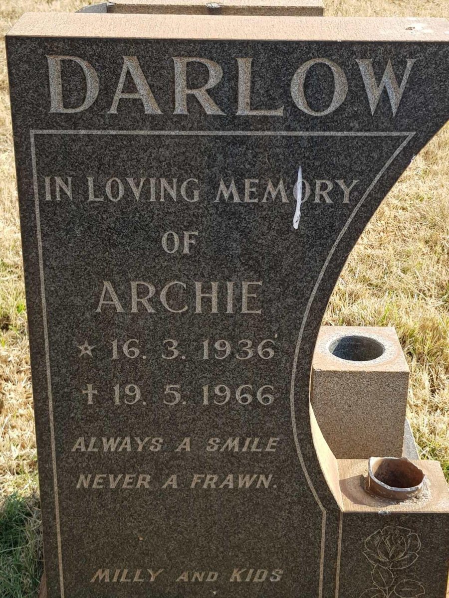 DARLOW Archie 1936-1966