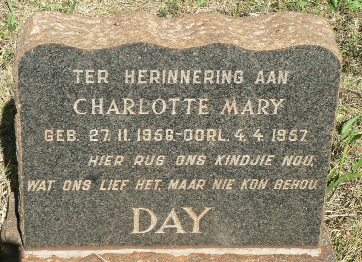 DAY Charlotte Mary 1956-1957