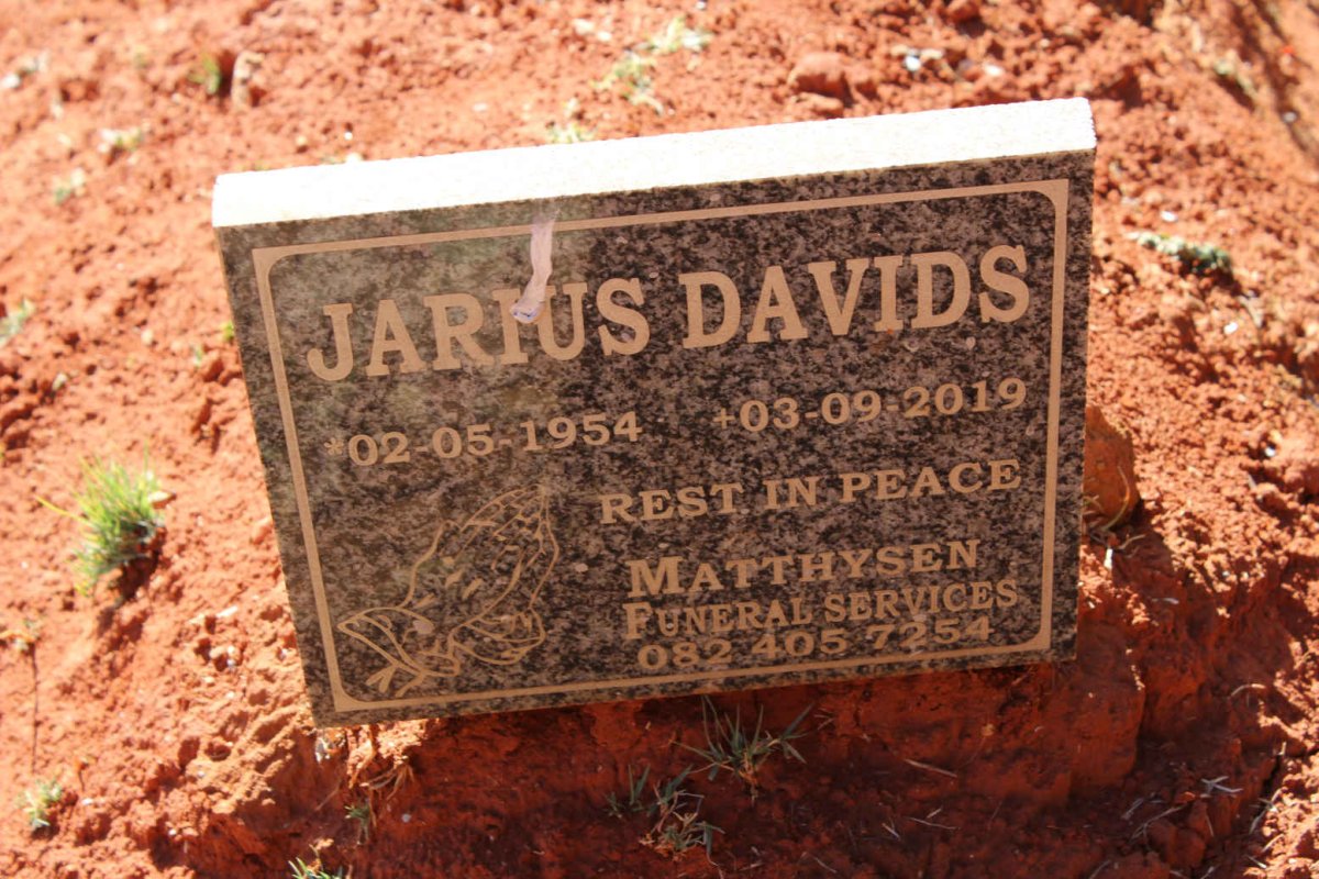 DAVIDS Jarius 1954-2019