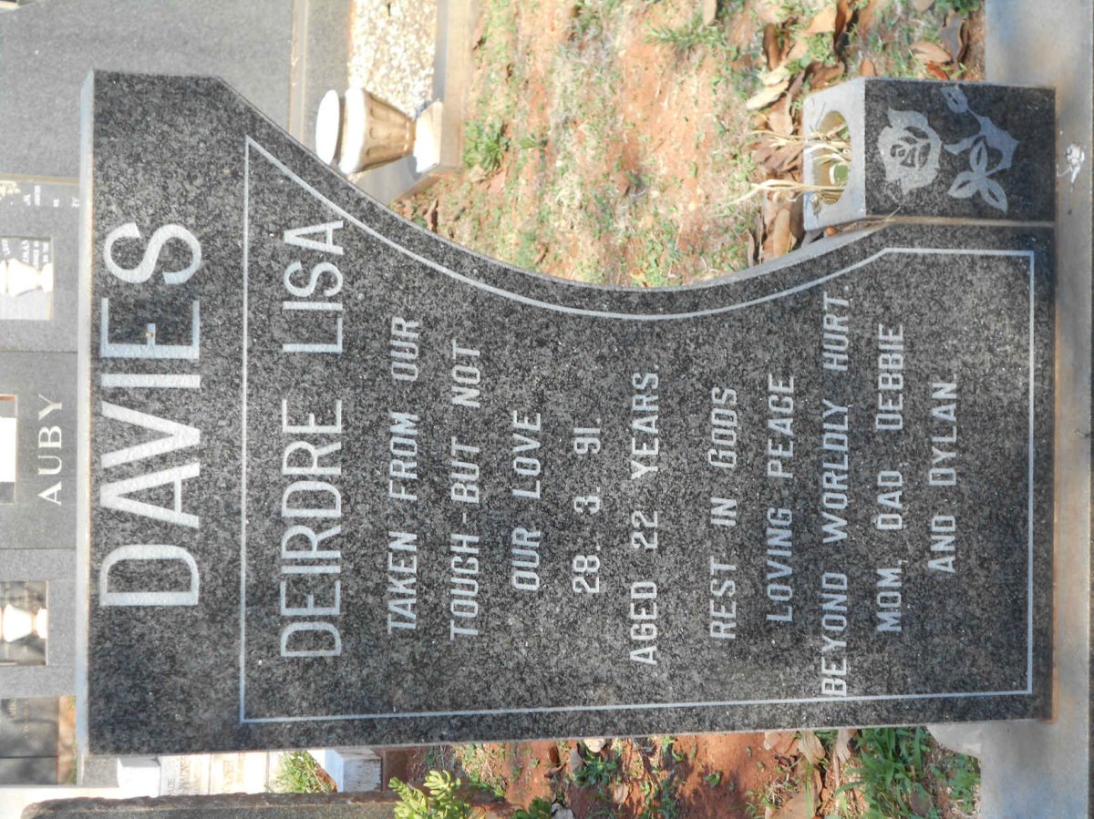 DAVIES Deirdre Lisa -1991