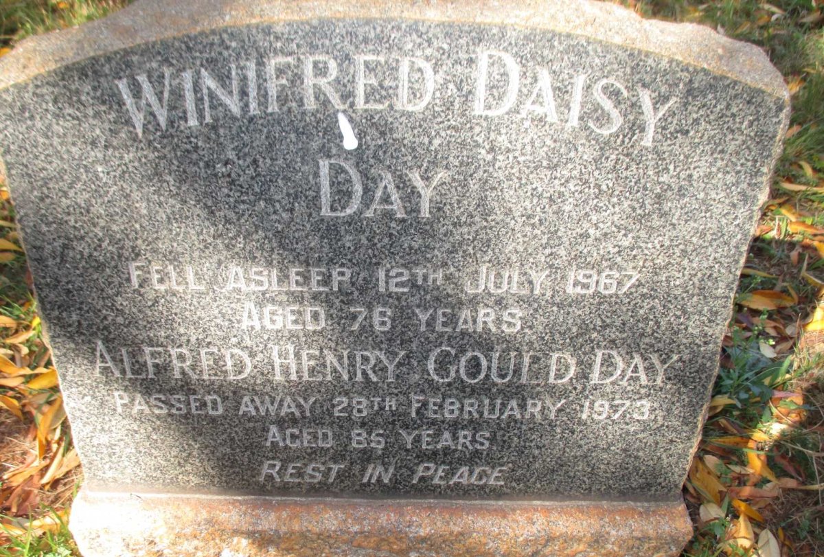 DAY Alfred Henry Gould -1973 &amp; Winifred Daisy -1967