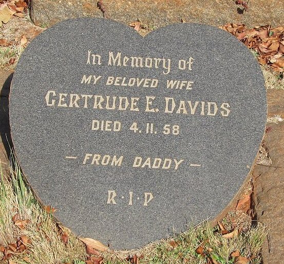 DAVIDS Gertrude E. -1958