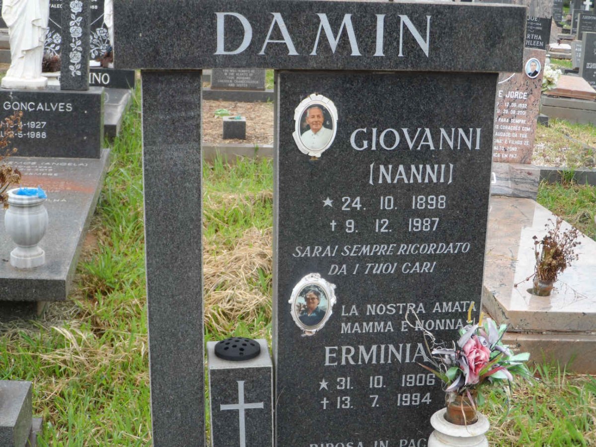 DAMIN Giovanni 1898-1987 &amp; Erminia 1906-1994