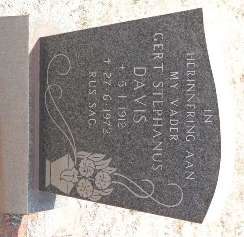 DAVIS Gert Stephanus 1912-1972