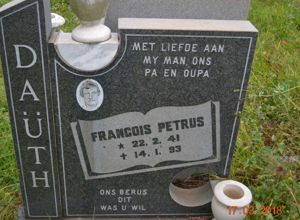 DAUTH Francois Petrus 1941-1993