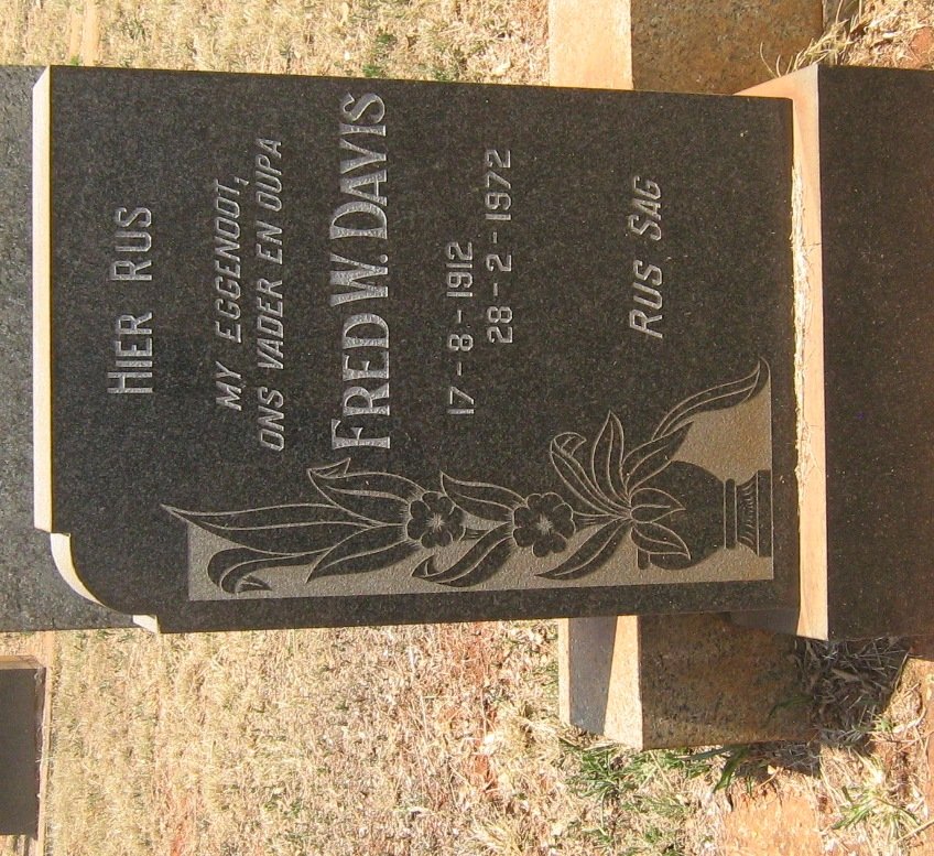 DAVIS Fred W. 1912-1972