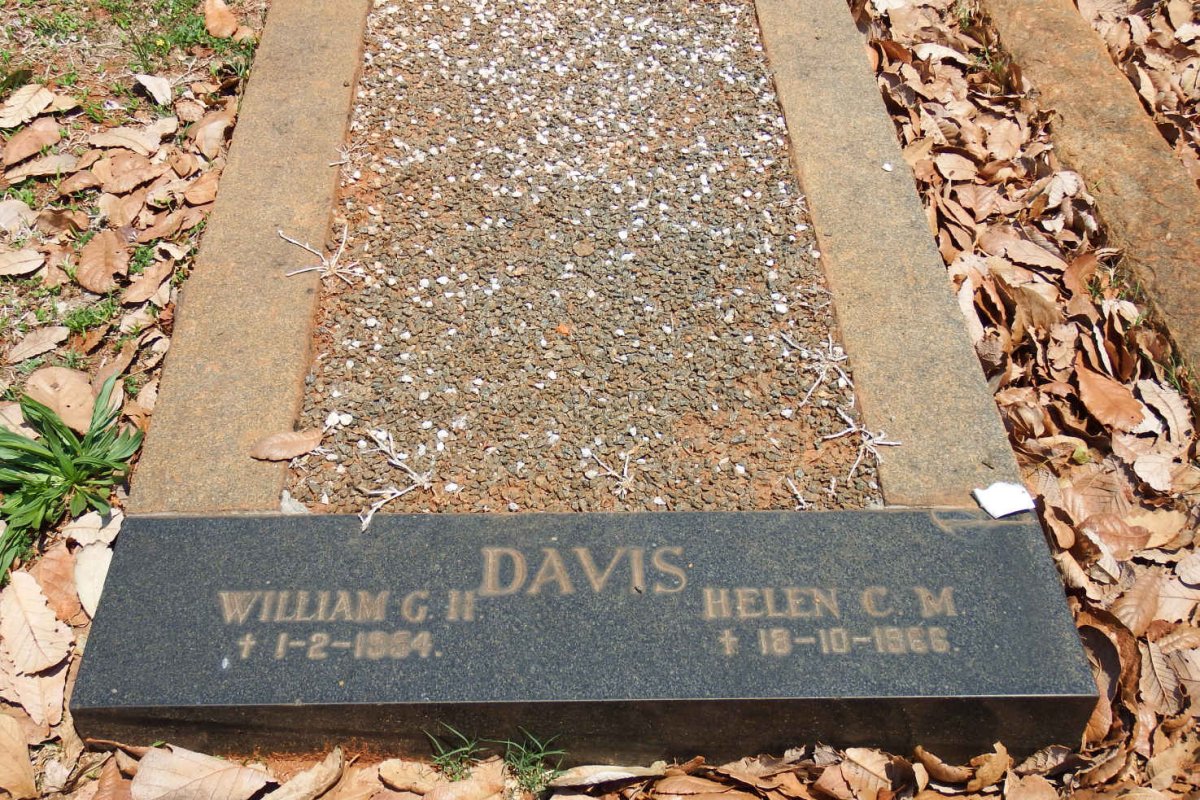 DAVIS William G.H. -1954 &amp; Helen C.M. -1966