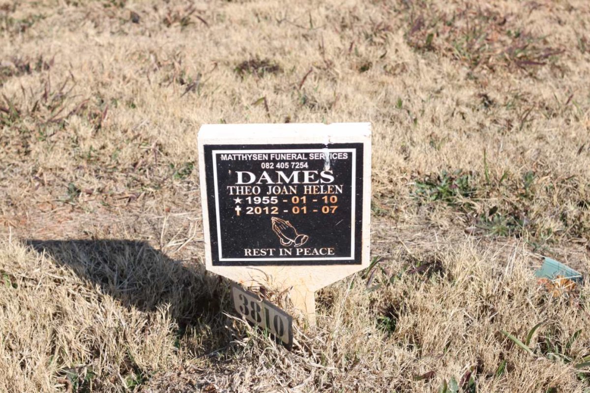 DAMES Theo Joan Helen 1955-2012