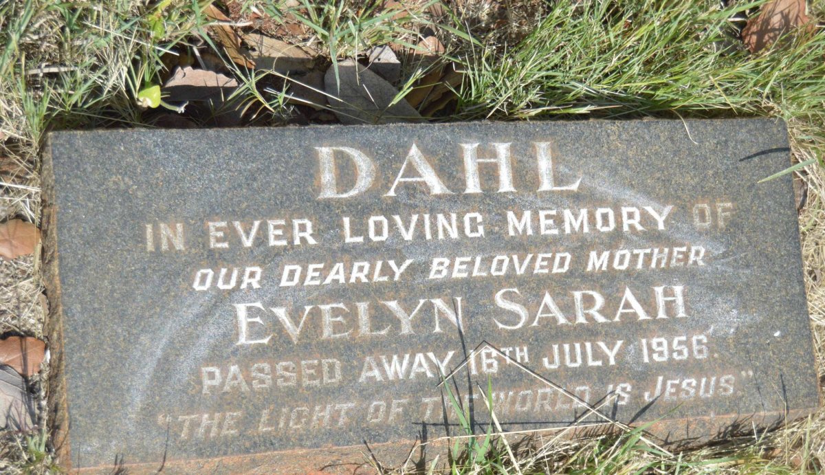 DAHL Evelyn Sarah -1956