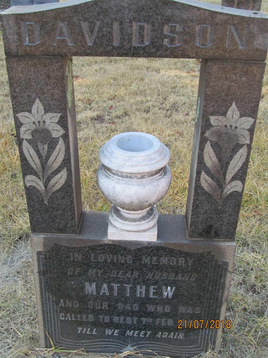 DAVIDSON Matthew -1965
