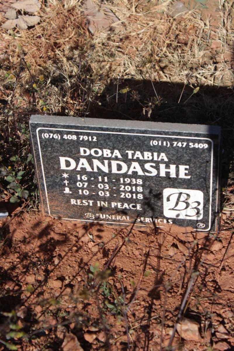 DANDASHE Doba Tabia 1938-2018