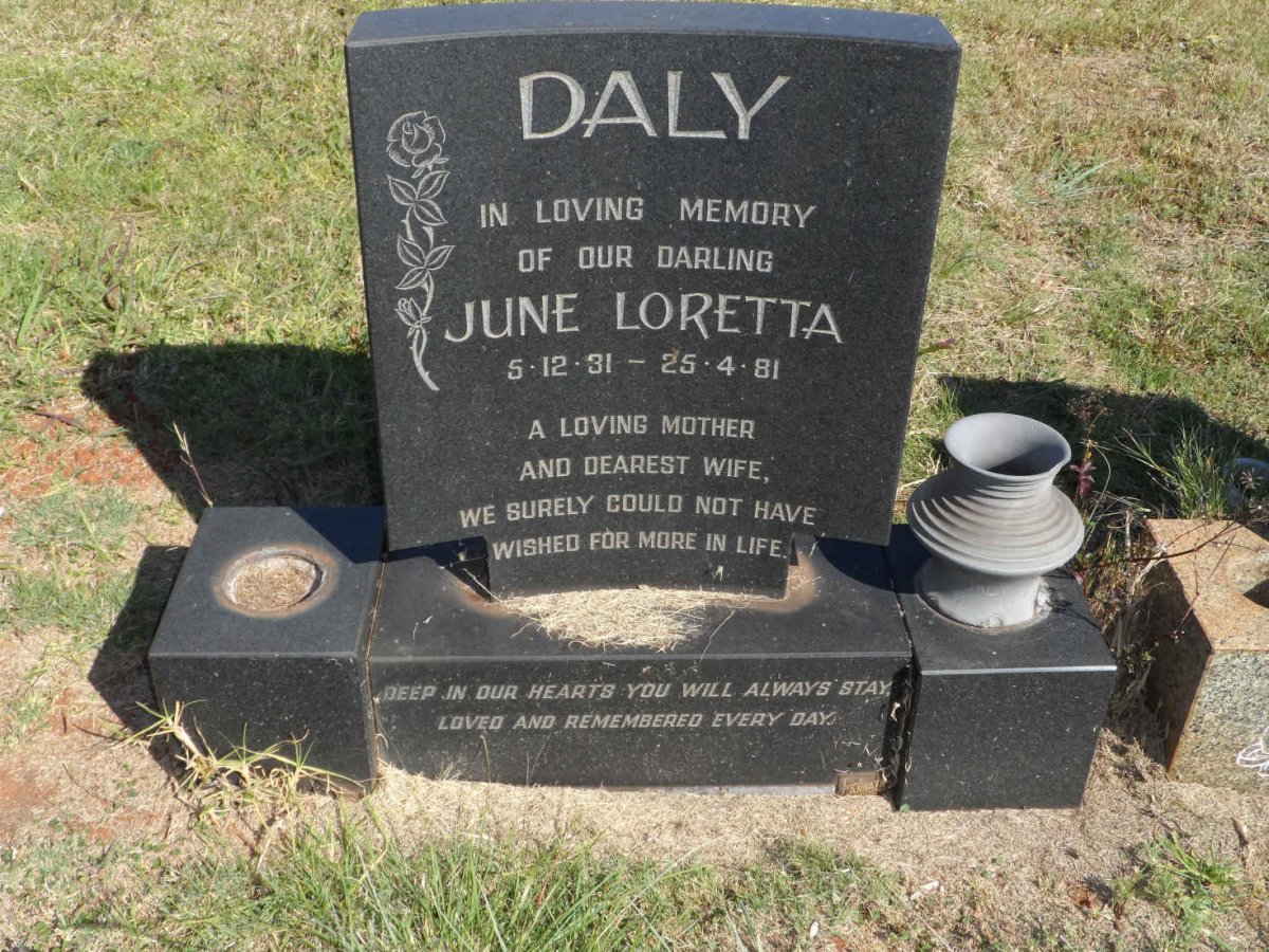 DALY June Loretta 1931-1981