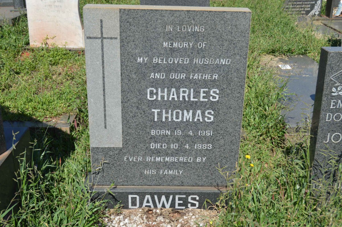 DAWES Charles Thomas 1951-1983