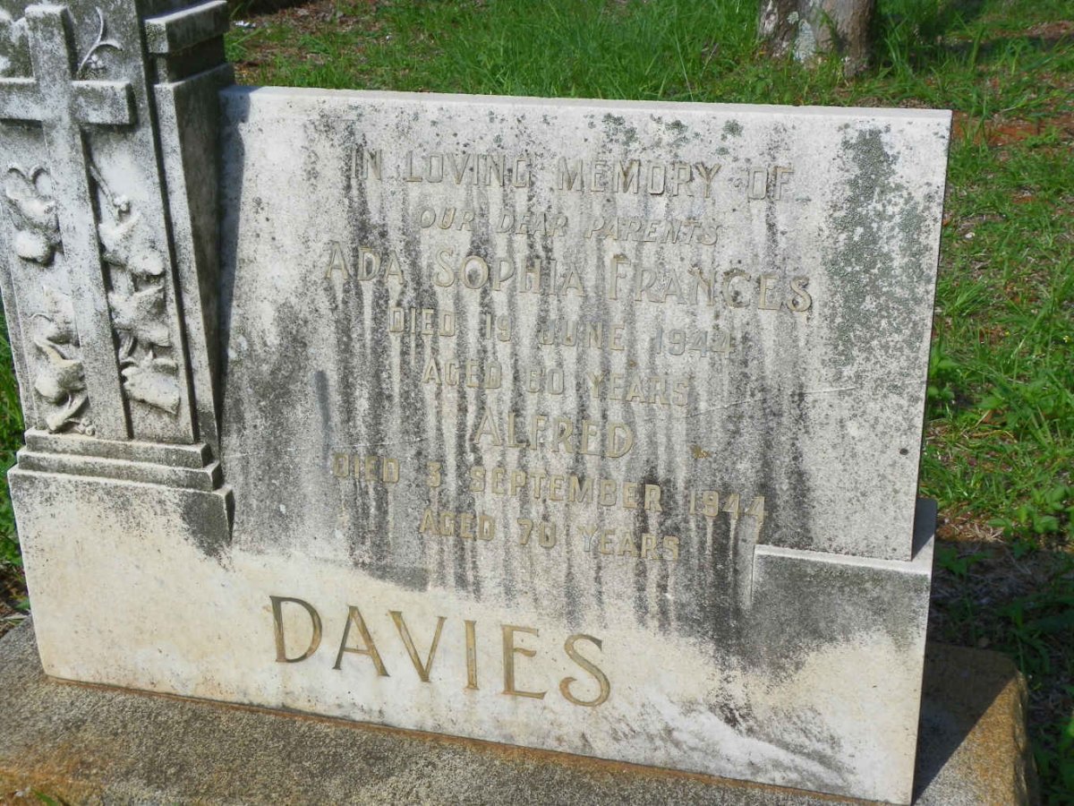 DAVIES Alfred -1944 &amp; Ada Sophia Frances -1944