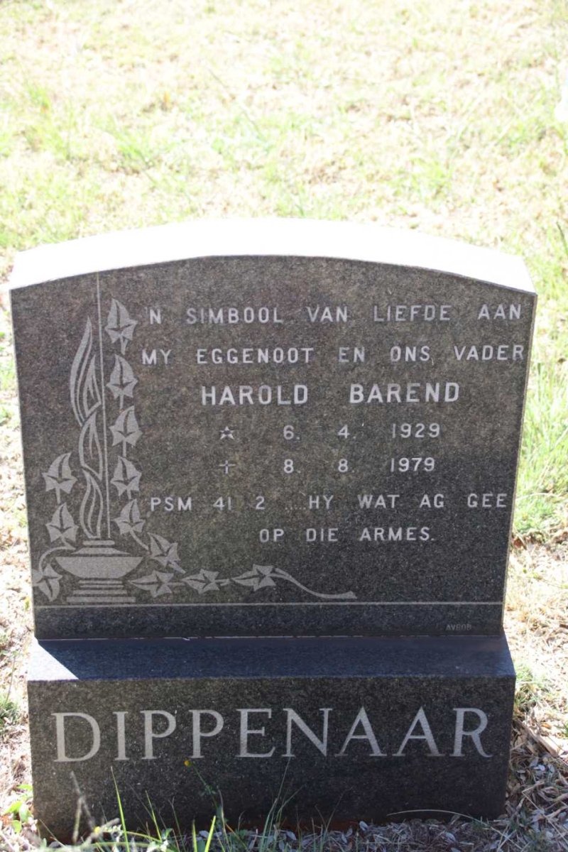 DIPPENAAR Harold Barend 1929-1979