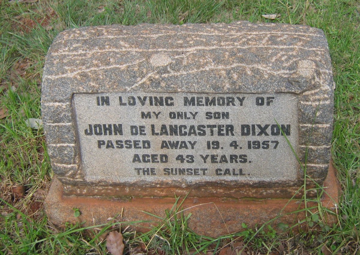 DIXON John de Lancaster -1957