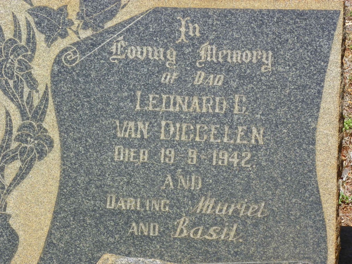 DIGGELEN Leonard C., van -1942 :: VAN DIGGELEN Muriel :: VAN DIGGELEN Basil