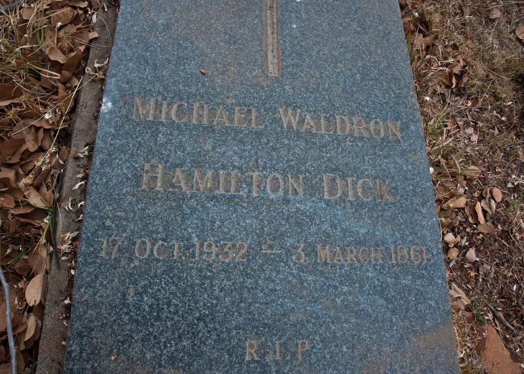DICK Michael Waldron, HAMILTON 1932-1961