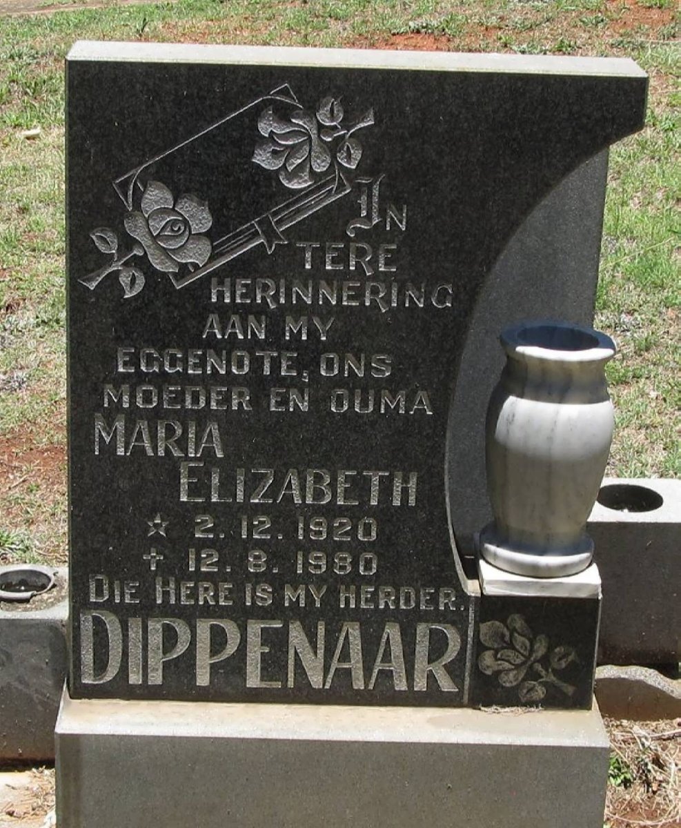 DIPPENAAR Maria Elizabeth 1920-1980