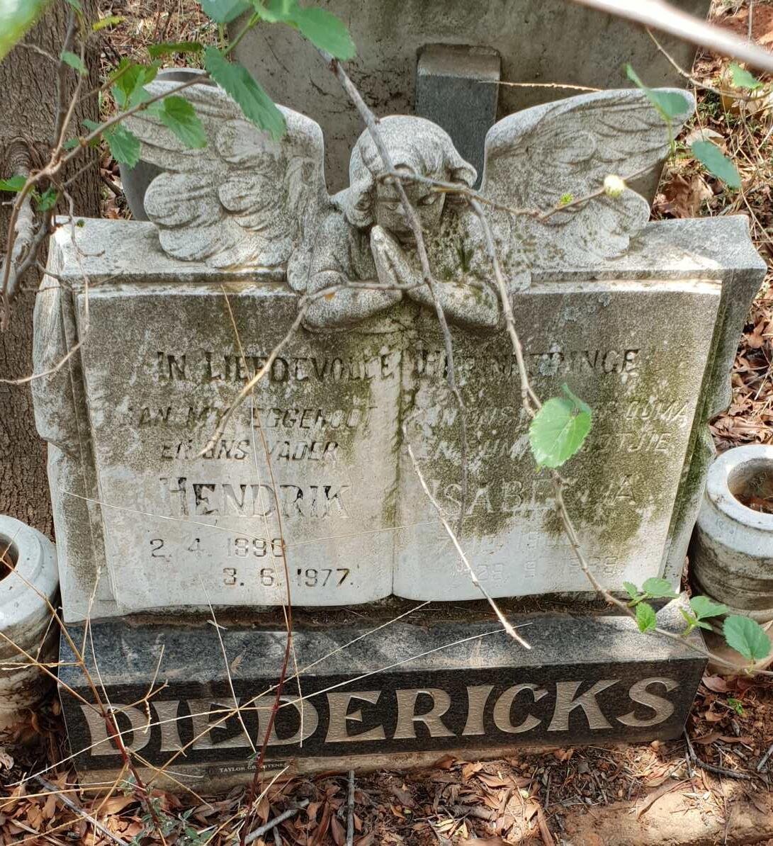 DIEDERICKS Hendrik 1896-1977 &amp; Isabella 190?-1989