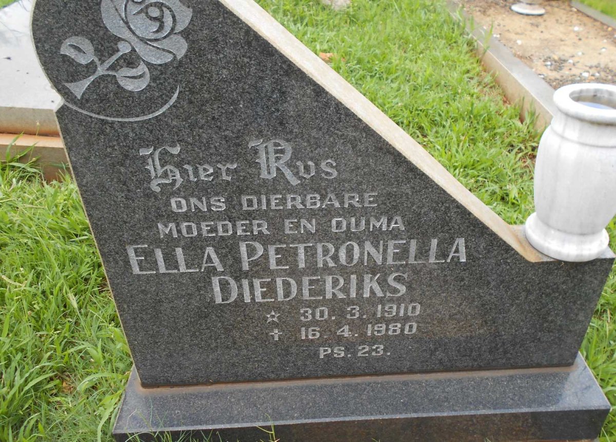 DIEDERIKS Ella Petronella 1910-1980