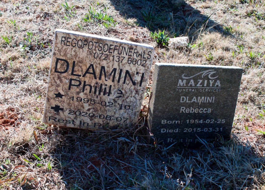 DLAMINI Rebecca 1954-2015 :: DLAMINI Philile 1995-2020